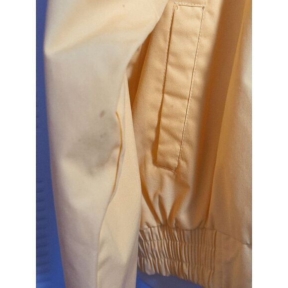 Vintage Men's Pale Yellow Windbreaker Jacket - Size XL - Picture 6 of 6